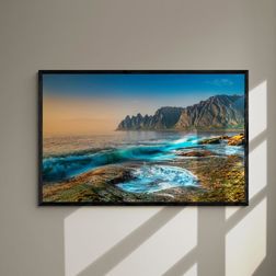 Akustik billede Senja Waves 120x76 cm
