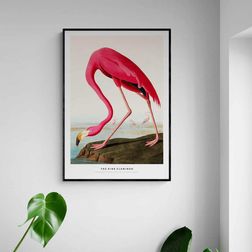 Akustik billede The Pink Flamingo 57x80 cm