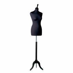 Gine -"Madame" sort polyester, sort