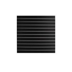 Rillepanel 120x120 cm, sort