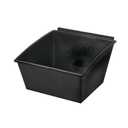 Slatbox plastkasse til Slatwall, sort