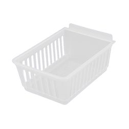 Slatbox plastkasse til Slatwall, hvid