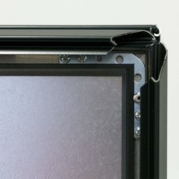 Gadeskilt Alu-line, 70x100cm sort