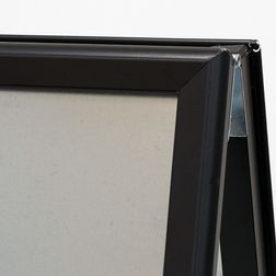 Gadeskilt Alu-line, 70x100cm sort