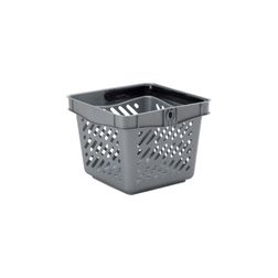 Indkøbskurv 10 liter Mini, alu grå
