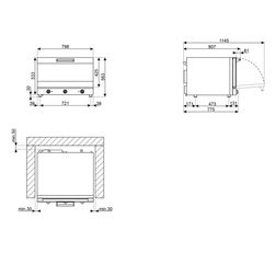 Smeg Kombiovn m. damp ALFA420H-2