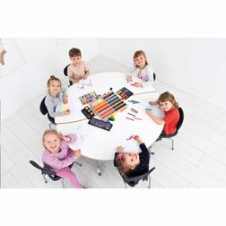 Skolestol plast Colores ben antracitgrå