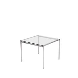 Lavt bord 60x60 cm i glas, Chicago