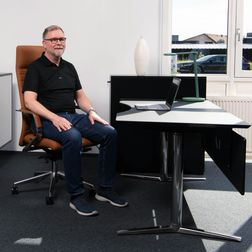 Kontorstol ELC Excellence læder brun