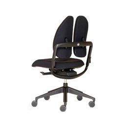 Kontorstol Duo-Back, sort