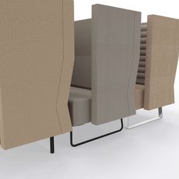 Akustik sofa Wave til 2 personer