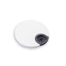 Kabelgennemføring Ø72 mm, metal, hvid