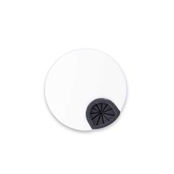 Kabelgennemføring Ø72 mm, metal, hvid