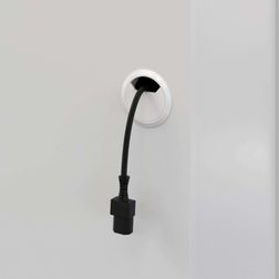 Kabelgennemføring Ø72 mm, metal, hvid