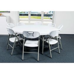 Rundt American klapbord til 6-8 personer