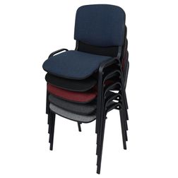 Stabelstol Comfort Basic II, sort stel