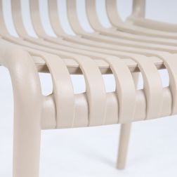Udendørs stol Unita, Beige
