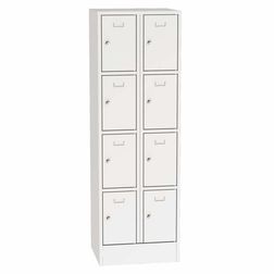 Personaleboks UniBox 2x4 rum. Lysegrå