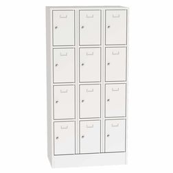 Personaleboks UniBox 3x4 rum. Lysegrå