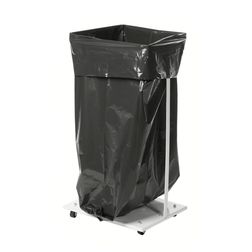 Affaldsvogn, hvid. Til 60 ltr. sække