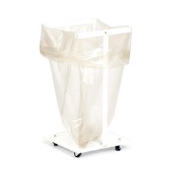Affaldsvogn, hvid. Til 60 ltr. sække