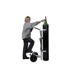 Gasflaskevogn, ergonomisk, til 1 flaske