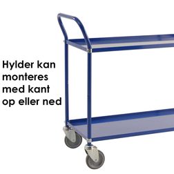 Bordvogn 3 hylder 48x108x94 cm, sort