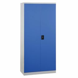 Materialeskab UniFix 45x100x200h Grå/Blå