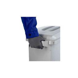 Affaldsspand, 60L, med låg. Grå