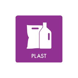Pictogram udendørs 'PLAST'