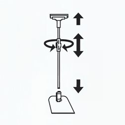 Teleskopholder til skilterammer