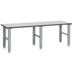 Arbejdsbord 80x250 cm justerbar 70-97 cm