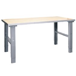 Arbejdsbord 80x120 cm justerbar 70-97 cm