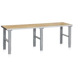 Arbejdsbord 80x250 cm justerbar 70-97 cm