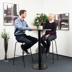 Barstol/højstol Leeds, sort