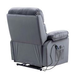 Løftestol m. massage, Visby i gråt stof