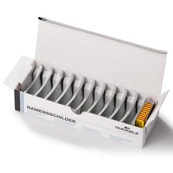 Navneskilt CLASSIC m magnet 34x74 mm 10 stk.