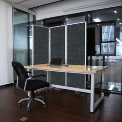 Foldeskærm PZ Flex 180x180h cm., alu