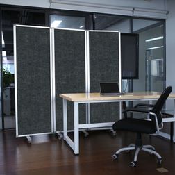 Foldeskærm PZ Flex 180x180h cm., alu