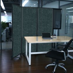 Foldeskærm PZ Flex 180x180h cm., sort
