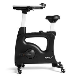 Kontorcykel med bord og hjul, sort