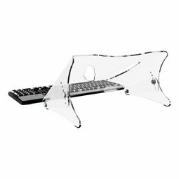 Laptop stand højdejusterbar, klar akryl