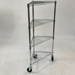Trådreol Wirefix hjørne 46x46x130 h cm