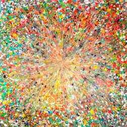 Akustik billede Nature Explosion #1 120x120 cm