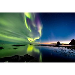 Akustik billede Autumn Auroras 120x80 cm