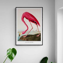 Akustik billede The Pink Flamingo 57x80 cm