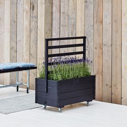 Plantekasse imp. 88x48x105 cm, sort