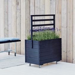 Plantekasse imp. 88x48x124 cm, sort