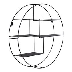 Væghylde Vito Ø47 cm, sort