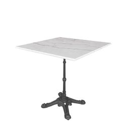 Cafebord Loire 70x70 cm, hvid marmor